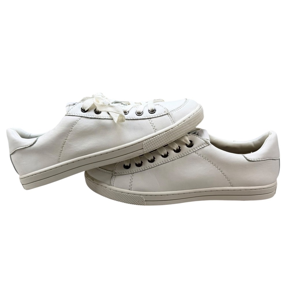 Coach Porter G3781 Womens 8.5B White Leather Low Top Sneakers Lace Up Shoes